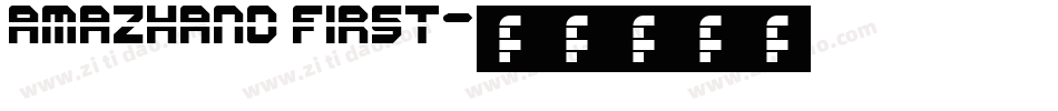 AmazHand First字体转换